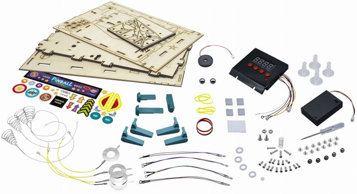 Automat do gry w pinball zrób to sam Buki 2168 światło dźwięk