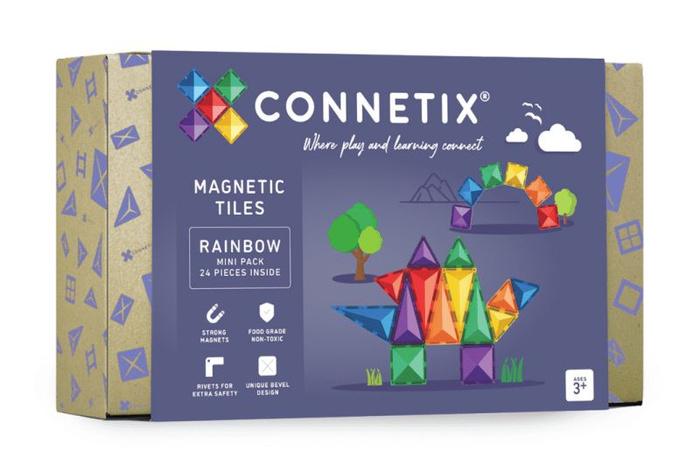 Klocki magnetyczne Rainbow Mini Pack 24 el Connetix 00024-MI