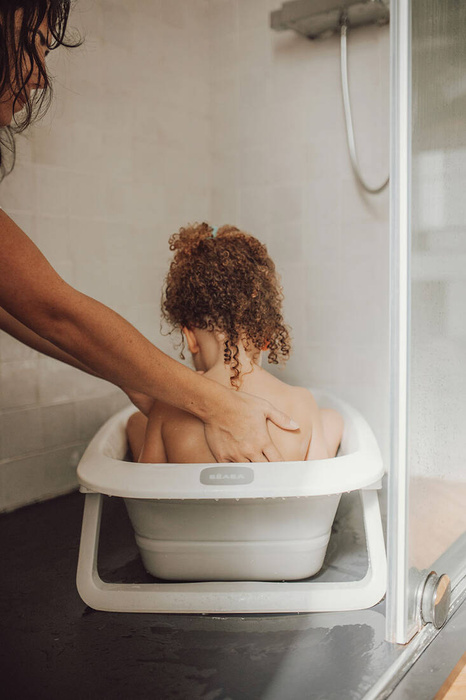 Składana wanienka dla dziecka Eazy Pop Camélé'O Gris velours Beaba 920404