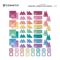 Klocki magnetyczne Pastel Creative Pack 120 el. Connetix 00120-CR