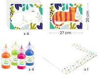 Zestaw artystyczny malowanie palcami Ocean Djeco DJ09858