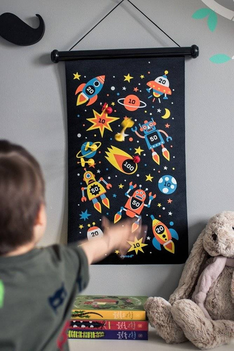 Gra zręcznościowa Robot J02073-Janod, rzutki dla dzieci