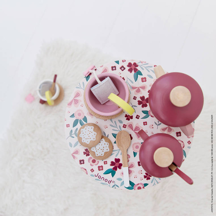 Drewniany zestaw do herbaty Twist Janod J06631 odgrywanie ról