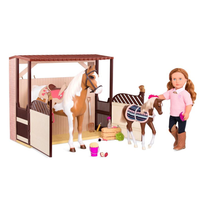 Chatka z króliczkiem i akcesoriami Bunny Hutch Playset Our Generation BD35413Z