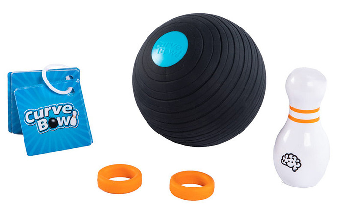 Podkręcona Kula zestaw do kręgli Curve Bowl Fat Brain Toys FA271-1