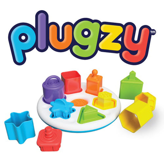 Sorter Plugzy Fat Brain Toys FA341-1 kształty i kolory zabawka dla najmłodszych