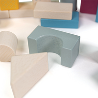 Kolorowe drewniane klocki 34044-Bigjigs Toys, drewniane klocki dla dzieci