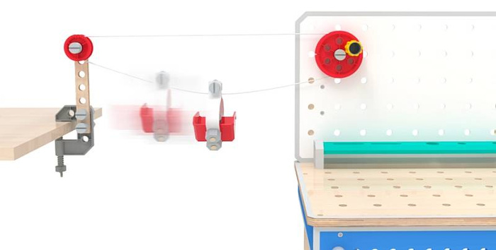 Duży warsztat z narzędziami dla dzieci Koło zębate z tablicą imadłem hakiem, mały majsterkowicz