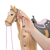 Duży koń 50 cm Palomino z akcesoriami do czesania i stylizacji Our Generation BD38030Z