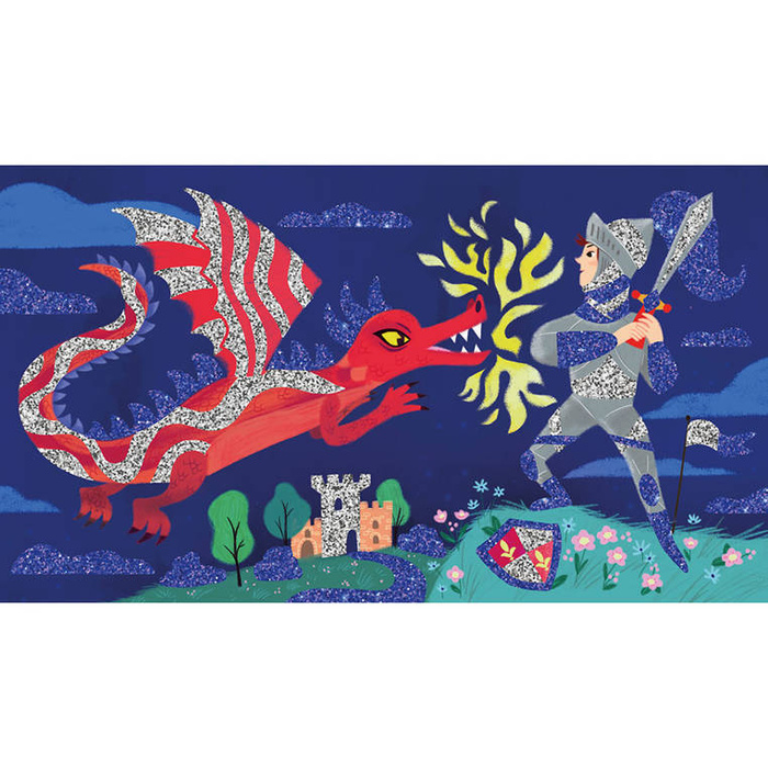 Zestaw kreatywny dla małych artystów Brokat Bohaterowie Janod J07920