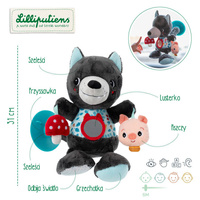 Wielofunkcyjna przytulanka na przyssawce Wilk Louis 6 m+ Lillputiens 83525