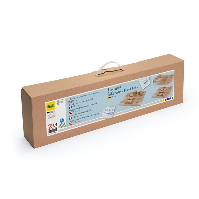 Drewniana Gra edukacyjna Erzi 42042 Nauka ułamków i dzielenia przez zabawę