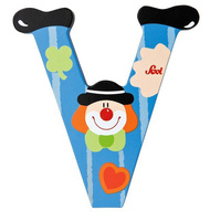 Głoska Clown "V", 81758-Sevi, nauka literek dla dzieci, alfabet