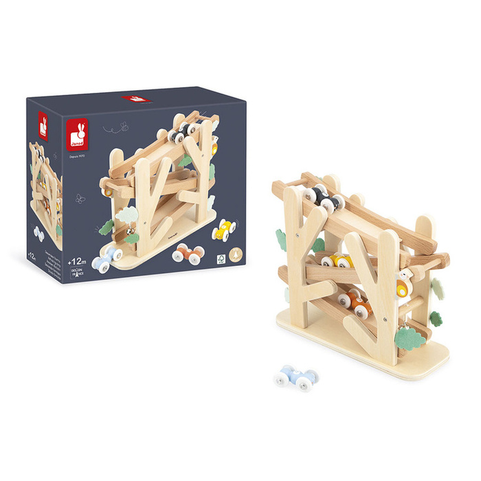 Drewniany kulodrom Rampa wyścigowa dla mrówek Sweet Cocoon Janod J04038