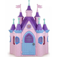Pałac księżniczki FEBER 03254 z wieżami i zegarem bajkowa Rezydencja do ogrodu i na plac zabaw Super Palace 