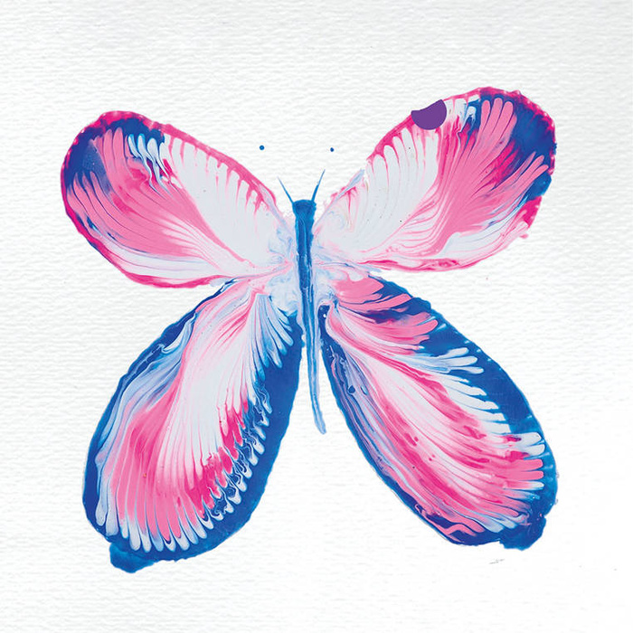 Artystyczny zestaw kreatywny 5 projektów Malowanie łańcuszkiem Pouring painting Kwiaty I love creativity Janod J07738