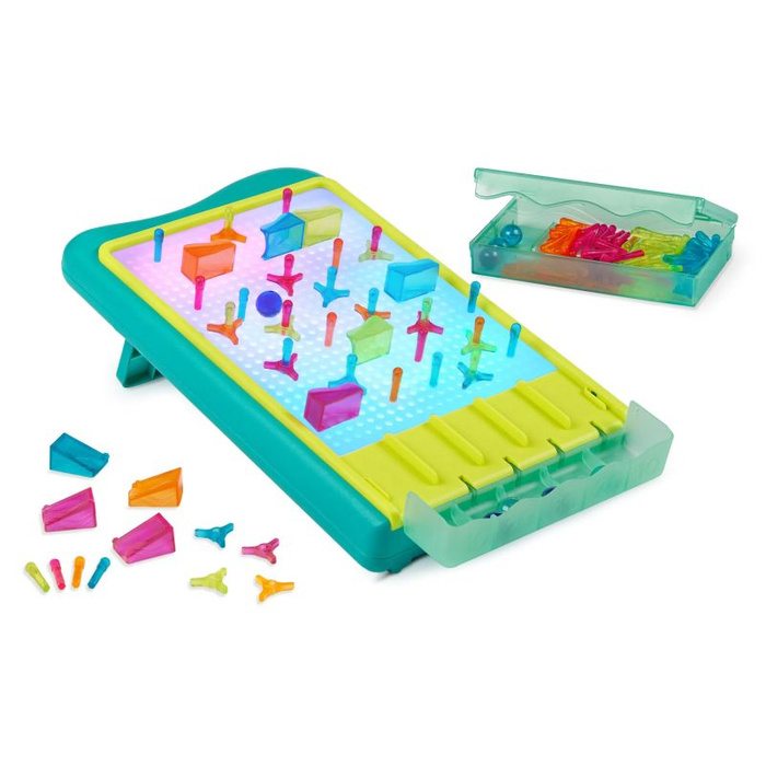 Podświetlany kulodrom i świetlna tablica artystyczna 2w1 Light-Up Marble Drop B.Toys BX2326Z