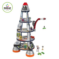 Drewniana rakieta małego kosmonauty, 63443-Kidkraft , zabawki dla chłopców
