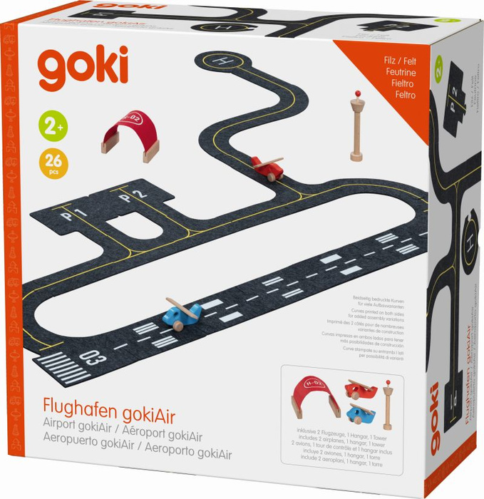 Lotnisko dla dzieci Zestaw do zabawy 26 el Goki 53777
