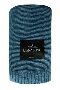 Bambusowy koc Petrol LL5596-Lullalove, kocyki dla dzieci