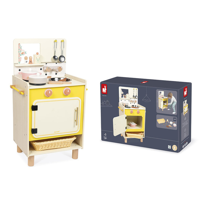 Kuchnia drewniana dla dzieci z 10 akcesoriami Shiny Grandma Janod J06641