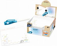Sekretne karteczki z magicznym długopisem NB002-Buki, zestaw papierniczy dla dzieci