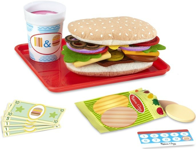 Bar kanapkowy drewniany zestaw do robienia kanapek restauracja 41650 Melissa & Doug