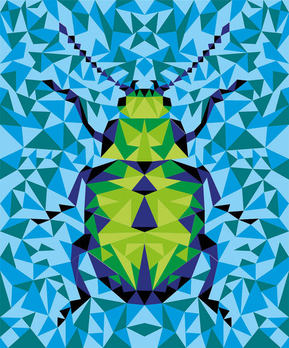 Zestaw kreatywny Malowanie po numerach 2 obrazy Owady Misterix J07980 Janod