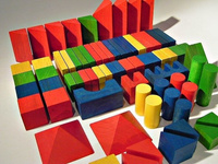 Klocki drewniane o dużych rozmiarach z literkami dla dzieci, XL, 205 el., zabawki konstrukcyjne