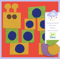 Wyklejanki filcowe Małe stworzenia Djeco DJ00085, zestaw artystyczny