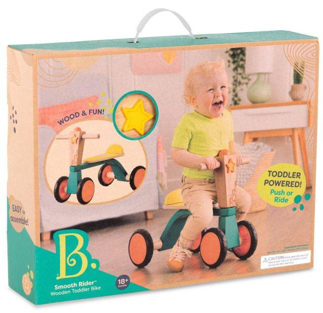 Drewniany rowerek biegowy Smooth Rider BX1783Z-B.toys, pojazdy dla dzieci