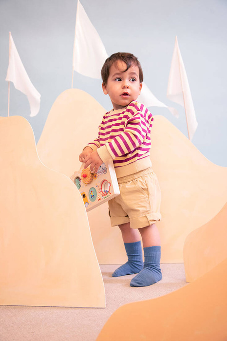 Drewniana tablica manipulacyjna walizka Pojazdy Lilliputiens 83509