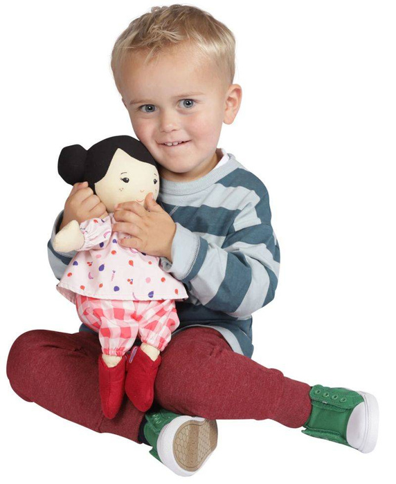 Lalka Nico i jej mały kurczak Playdate Friends 161200-Manhattan Toy, pluszaki dla dzieci