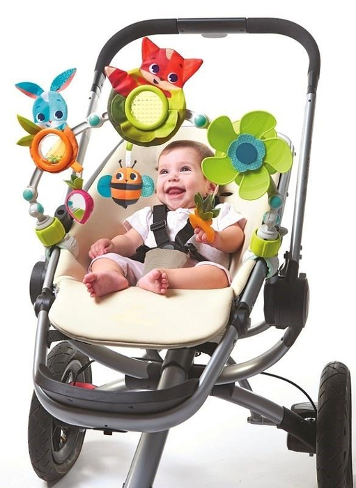 Interaktywny Łuk z zabawkami Tiny Love TL1404100030___S Zabawa na łące dla niemowląt do wózka, leżaczka i fotelika