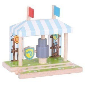 Dodatek do kolejki Namiot rycerski BJT269-Bigjigs Rail, kolejka drewniana