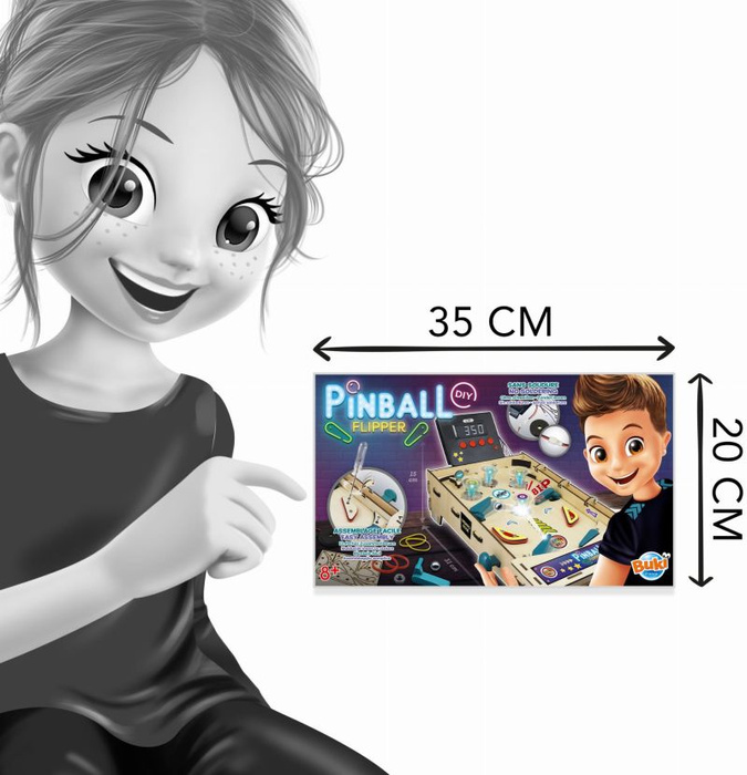 Automat do gry w pinball zrób to sam Buki 2168 światło dźwięk