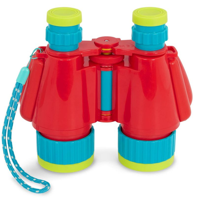 Regulowana dziecięca lornetka z osłonkami i paskiem na rękę Mały odkrywca B.Toys BX2197Z