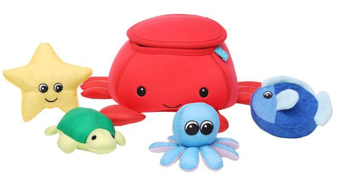 Zabawka do kąpieli krab i przyjaciele 160380-Manhattan Toy, zabawki do wody