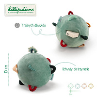 Piłka sensoryczna z pozytywką wielofunkcyjna miękka pluszowa Smok Joe 83397 Lilliputiens