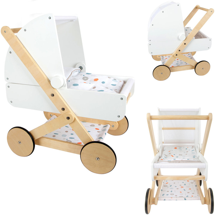 Wózek dla lalek Little Button 11914-Small Foot, odgrywanie ról