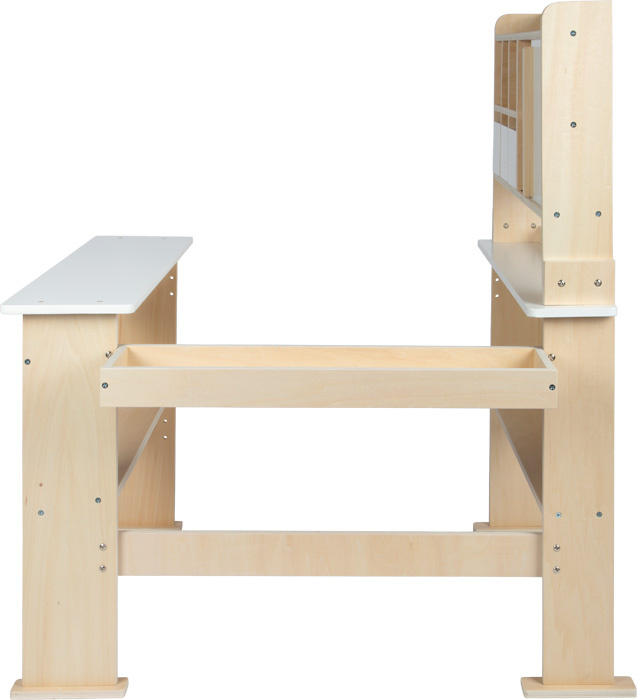 Sklepik drewniany dla dzieci stragan z szufladami i przesuwanymi drzwiami Small Foot 12683