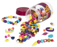 Słoik z koralikami do biżuterii, 275 el. BX1232-B.Toys, zestaw kreatywny