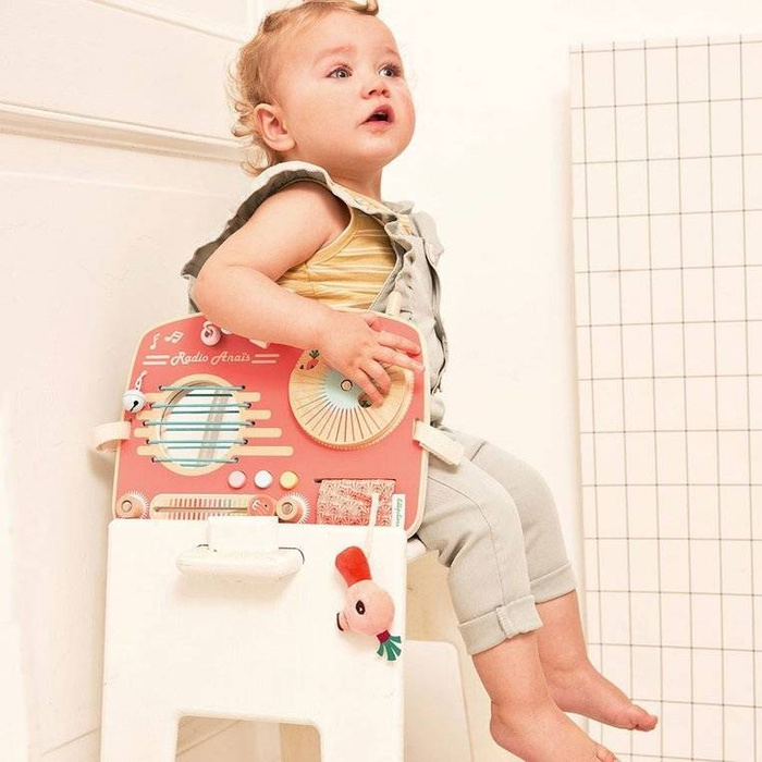 Drewniana tablica manipulacyjna Radio Flaming Anais 83181 LILLIPUTIENS