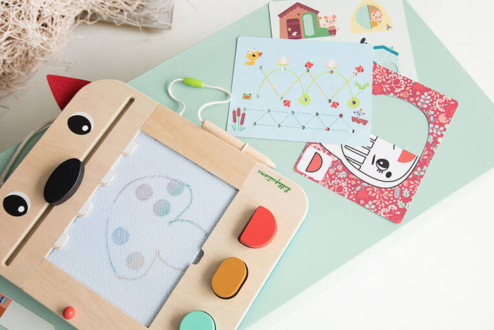 Drewniana tablica do rysowania znikopis Wilk Louis 83473 LILLIPUTIENS