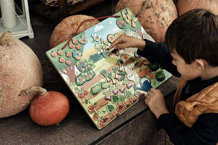 Magnetyczna układanka Mój magiczny ogród 3-6 lat, Janod J05463