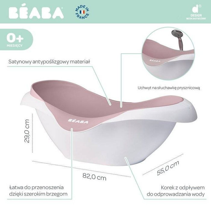 Wanienka dla dziecka Camele’o Old Pink Beaba 920354