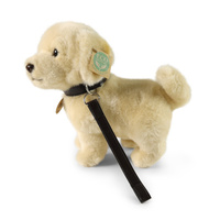 Pluszowy Golden Retriever ze smyczą 25 cm Rappa 231009 realistyczna i ekologiczna Maskotka dla dzieci