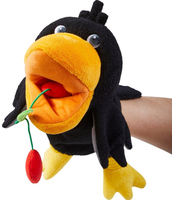 Pacynka na rękę Kruk Theo HB304203-Haba maskotki dla dzieci