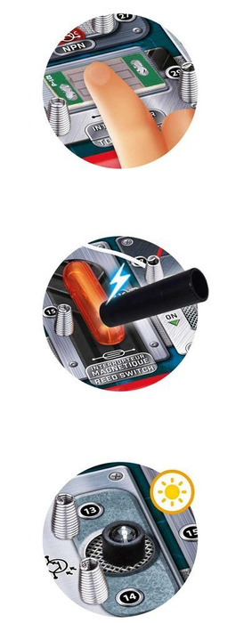 Nauka i zabawa dla dzieci Ekspert elektroniki - 50 obwodów elektrycznych 7160 Buki