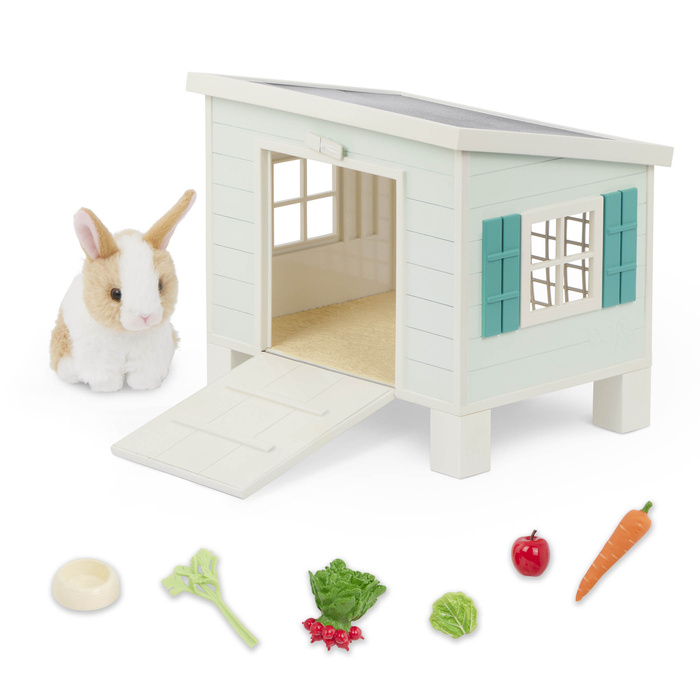 Chatka z króliczkiem i akcesoriami Bunny Hutch Playset Our Generation BD35413Z
